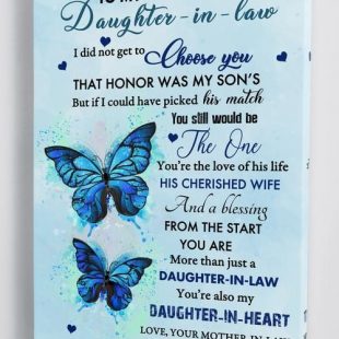 Canvas Wall Art Home Decor Gift For Daughter From Mother In Law – To My Daughter In Law CA274