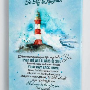 Canvas Wall Art Home Decor To My Daughter Gifts From Mom I’ll Always Be There For You CA285