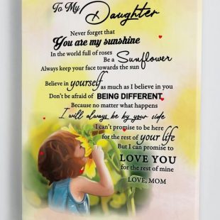 Canvas Wall Art Home Decor Gift For Daughter From Mom You Are My Sunshine CA278